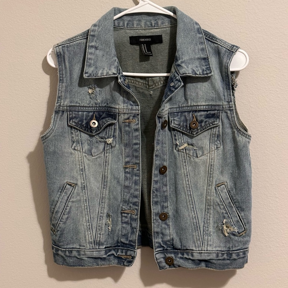 Forever 21 denim vest